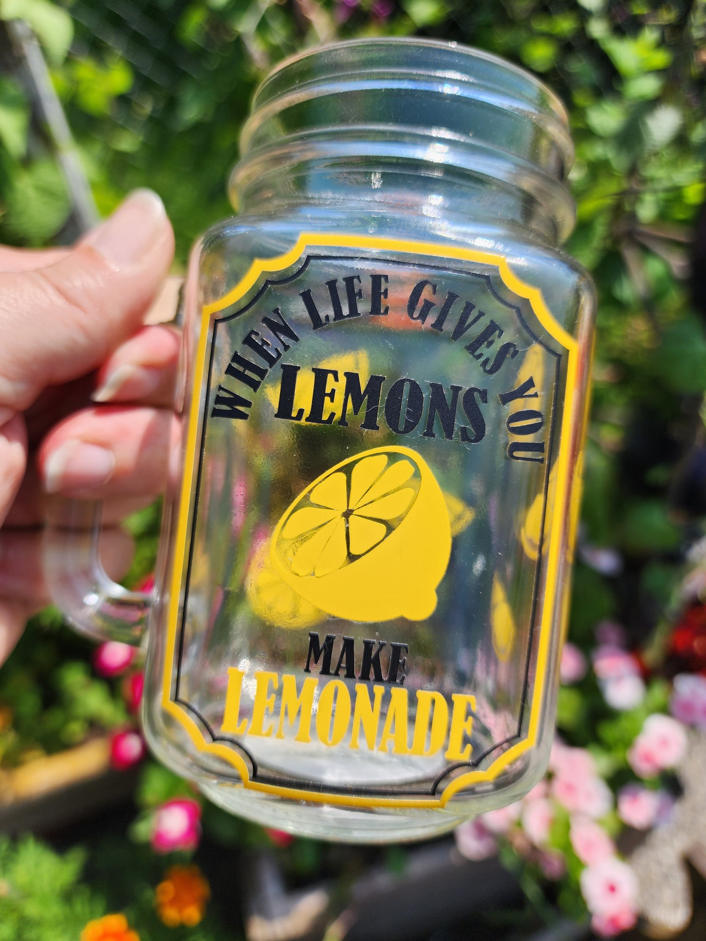 Mason Jar. “Make Lemonade"