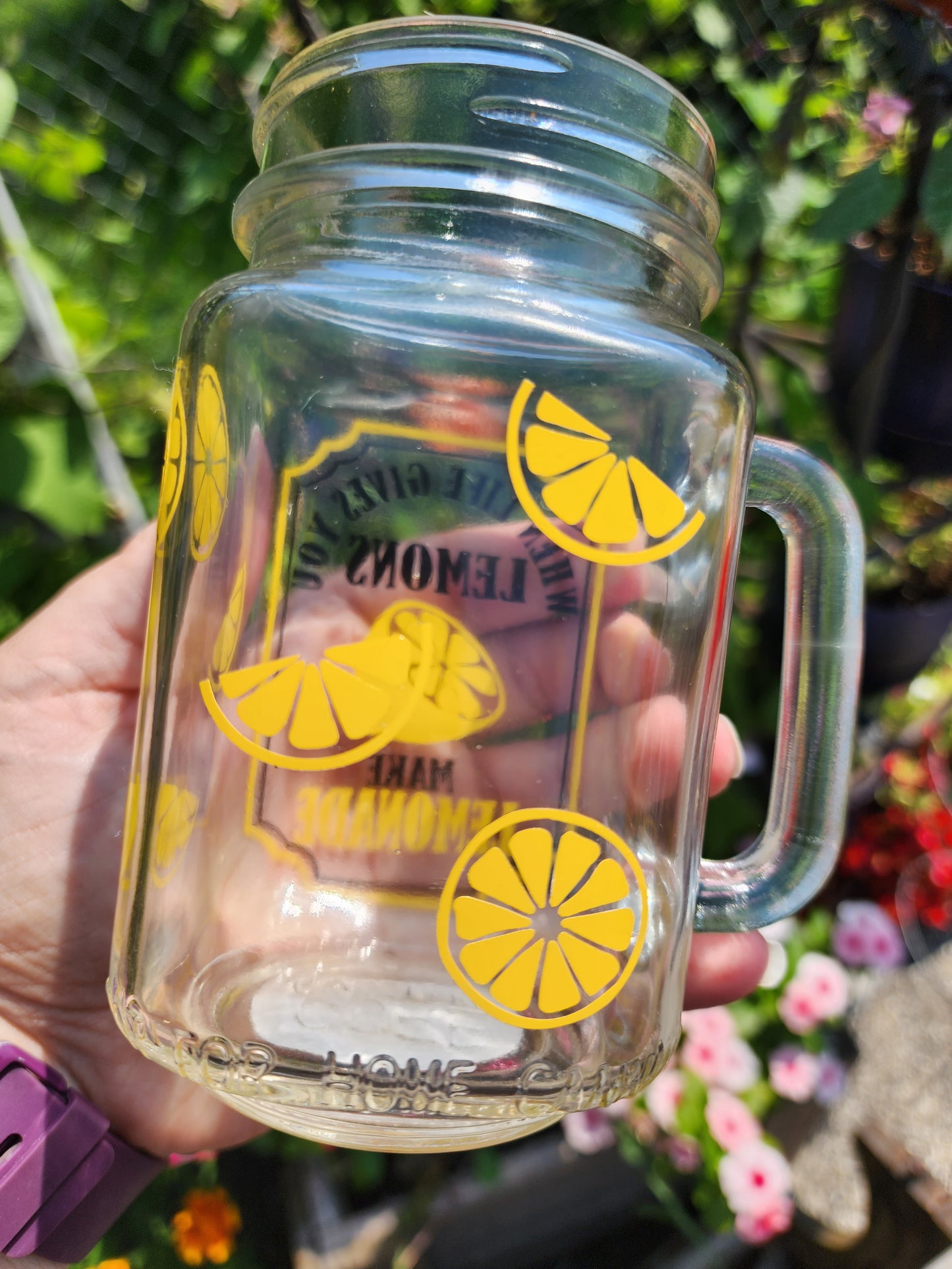 Mason Jar. “Make Lemonade"