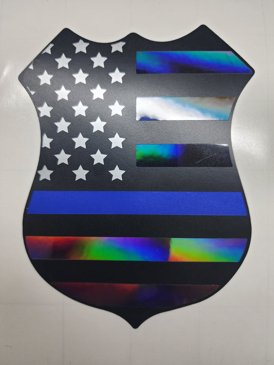 Police Badge Support. Car Decal.